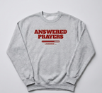 Answered Prayers Red Text Crew