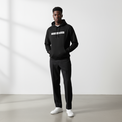 The Sunday Brand White Logo Hoodie