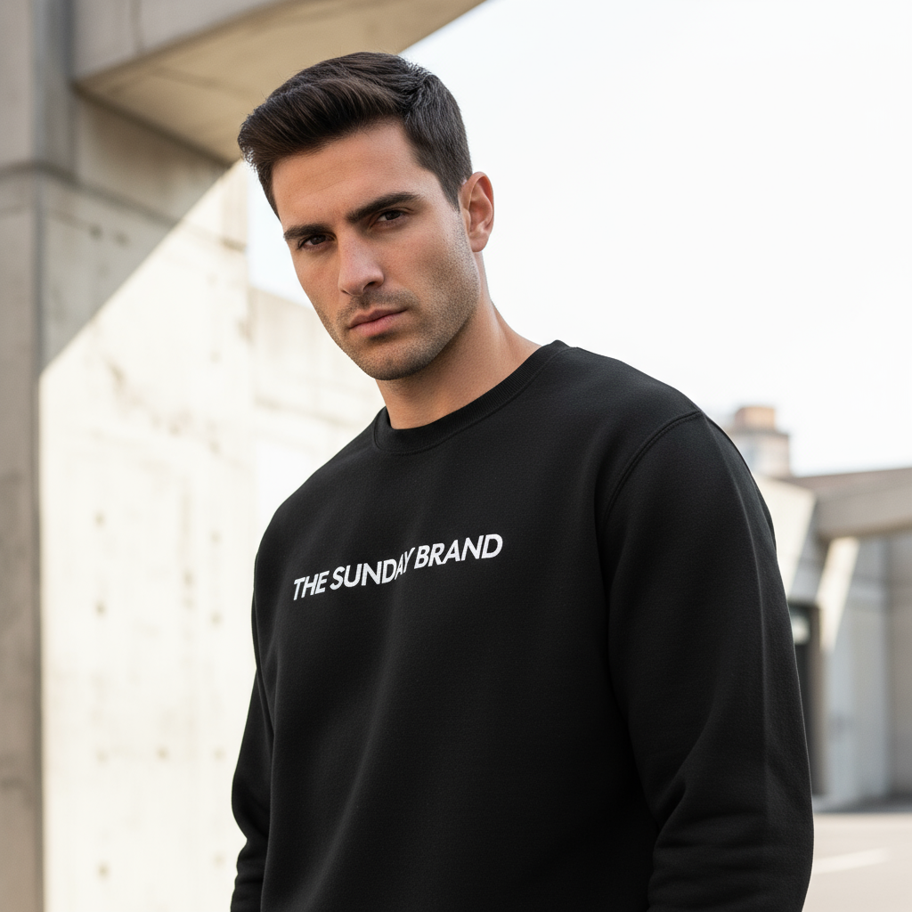 Keep the background. Change the model to be a Hispanic male.